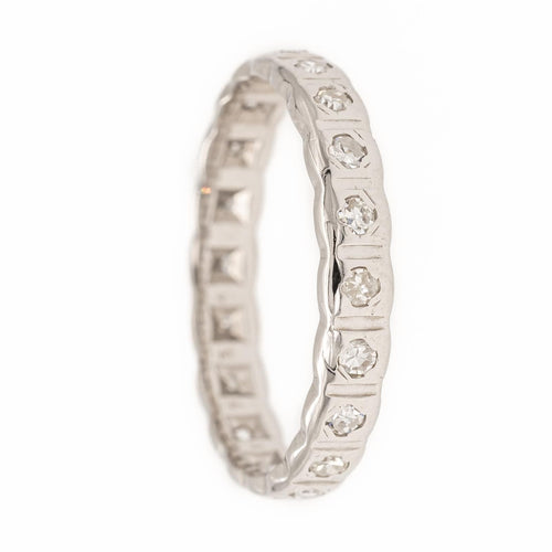 Bague 52 Bague Alliance Or blanc Diamant 58 Facettes 2024998CN