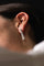 Boucles d'oreilles Boucles d'oreilles longues taille émeraude en platine et diamants 58 Facettes