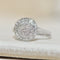 Bague Bague en or blanc 14K avec 85 diamants 1,70 ct 58 Facettes 3230-2