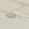 Bague 54 Bague crossover vintage en or blanc 14 carats et diamants 58 Facettes