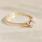 Bague 59 Solitaires - Bague solitaire en or jaune 14 carats et diamant 58 Facettes