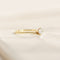 Bague 59 Solitaires - Bague solitaire en or jaune 14 carats et diamant 58 Facettes