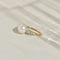 Bague 51.5 Art nouveau - Bague perle en or jaune 14K et diamants 58 Facettes
