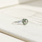 Bague 57 Bague vintage en or blanc 14 ct avec perle de culture de Tahiti 58 Facettes