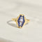 Bague 59 Bague ancienne - Saphir en or jaune 14K 58 Facettes 2481