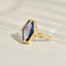 Bague 59 Bague ancienne - Saphir en or jaune 14K 58 Facettes 2481