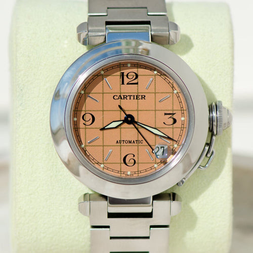 Montre Cartier Pasha - Montre en acier, réf. 2324, calibre 049 58 Facettes 3092