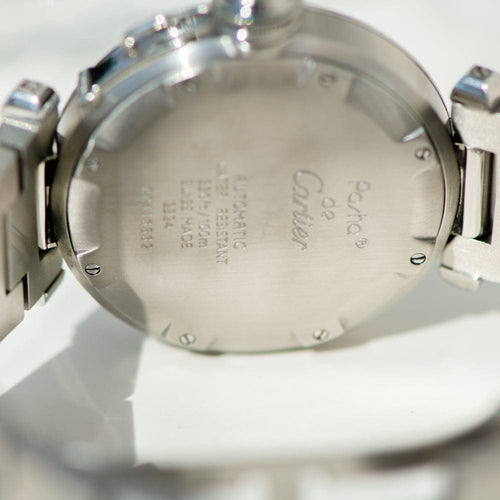 Montre Cartier Pasha - Montre en acier, réf. 2324, calibre 049 58 Facettes 3092