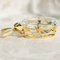 Pendentif Pendentif vintage en or jaune 585 avec aigue-marine ovale 40 ct 58 Facettes 3229-34
