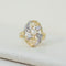 Bague 58 Bague Art nouveau en or jaune et blanc 585 avec perle et diamants 58 Facettes