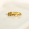 Bague 56 Bague Art nouveau en or jaune 14 carats à gravure florale (vers 1900) 58 Facettes