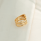 Bague 53 Bague serpent vintage en or jaune 18 carats avec diamants 58 Facettes