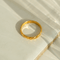 Bague 54.5 Bague vintage en or jaune 14 carats gravée, vers 1950 58 Facettes