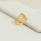 Bague 54.5 Bague vintage ajourée en or jaune 18 carats (750) 58 Facettes