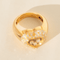 Bague 51 Chopard Happy Diamonds - Bague en or jaune 18 carats et diamants 58 Facettes 3291