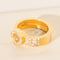 Bague 60.5 Chopard Happy Diamonds - Bague en or jaune 18 carats et diamants 0,74 ct 58 Facettes 3287