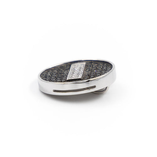 Pendentif Pendentif en or blanc 18 carats serti de diamants 58 Facettes 2025366CN