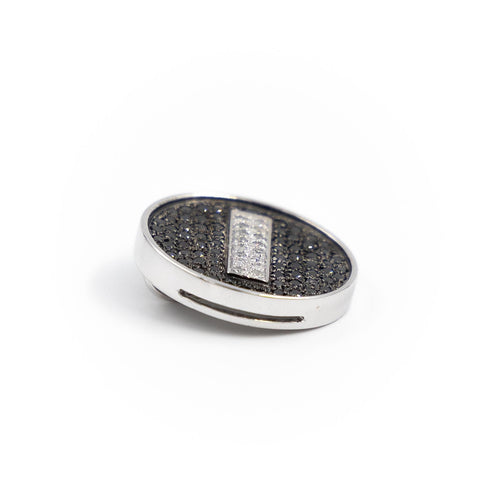 Pendentif Pendentif en or blanc 18 carats serti de diamants 58 Facettes 2025366CN