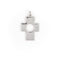 Pendentif Pendentif croix en or blanc 18 carats 58 Facettes 2025671CN