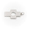 Pendentif Pendentif croix en or blanc 18 carats 58 Facettes 2025671CN