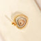 Pendentif Pendentif cœur tricolore en or 14 carats avec diamants 58 Facettes