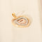 Pendentif Pendentif cœur tricolore en or 14 carats avec diamants 58 Facettes