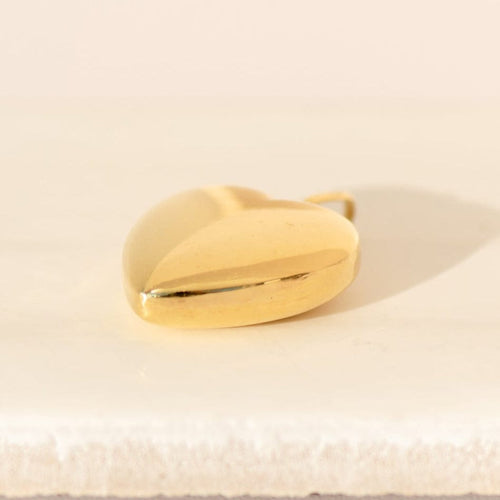 Pendentif Pendentif cœur - 14 carats en or jaune, design années 1990 58 Facettes