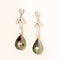 Boucles d'oreilles Boucles d’oreilles chandelier en or blanc 18 carats avec diamants et perles de Tahiti 58 Facettes