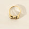 Bague 59 Bague vintage en or jaune 14 carats avec trois diamants 58 Facettes