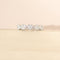 Bague 54 Bague en or blanc 14 carats à motif floral et diamants, taille 54 58 Facettes