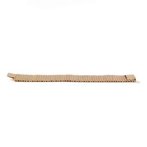 Bracelet Bracelet manchette effet écailles en or rose 18 carats 58 Facettes 2037560CN