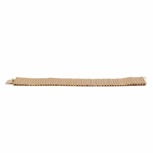 Bracelet Bracelet manchette effet écailles en or rose 18 carats 58 Facettes 2037560CN