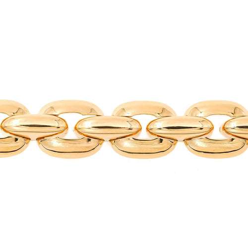 Bracelet Bracelet à maillons rectangulaires en or jaune 18 carats 58 Facettes 2041071CN