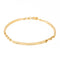 Bracelet Bracelet en or jaune 18 carats, maille forçat alternée 58 Facettes 2041077CN
