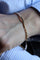 Bracelet Bracelet en or jaune 18 carats, maille forçat alternée 58 Facettes 2041077CN