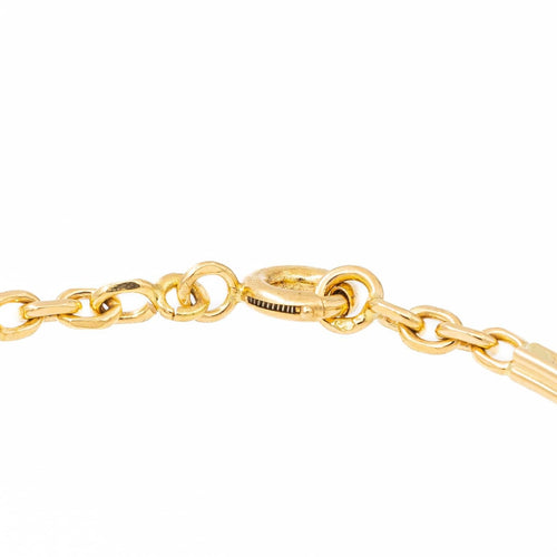 Bracelet Bracelet en or jaune 18 carats, maille forçat alternée 58 Facettes 2041077CN