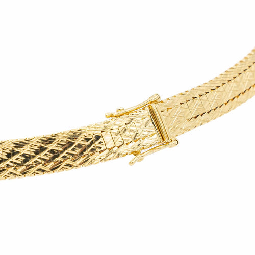 Collier Collier plat en or jaune 18 carats 58 Facettes 2041083CN