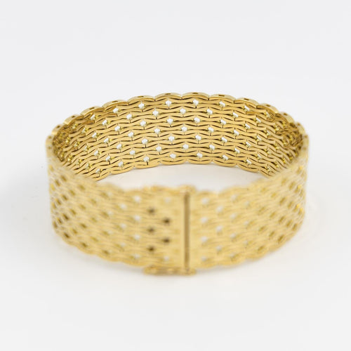 Bracelet Bracelet manchette en or jaune 18 carats 58 Facettes 2041085CN
