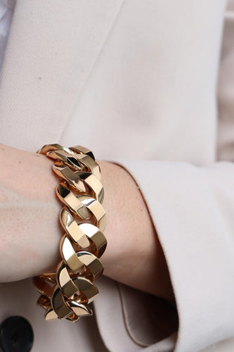 Bracelet Bracelet gourmette en or jaune 18 carats 58 Facettes 2041089CN