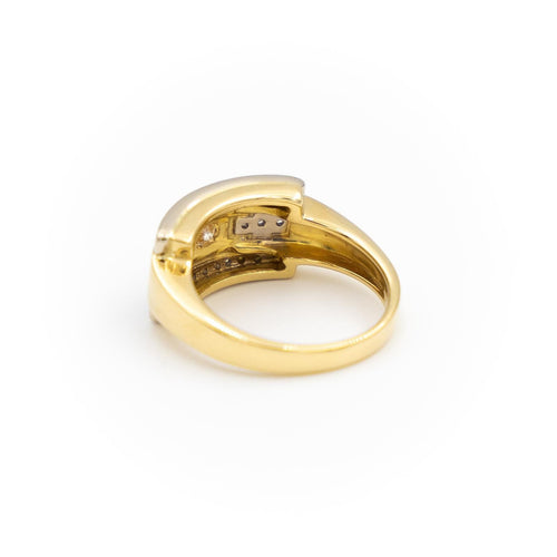 Bague 53 Bague Or jaune, Or blanc Diamant 58 Facettes 2052067CN