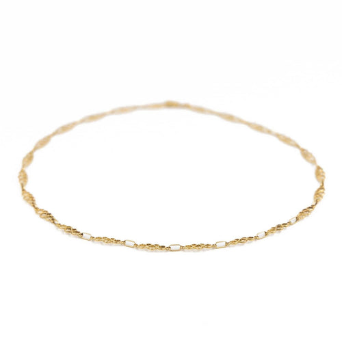 Collier Collier maille cœur en or jaune 18 carats 58 Facettes 2052075CN