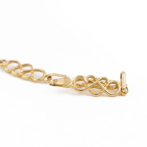 Collier Collier maille cœur en or jaune 18 carats 58 Facettes 2052075CN