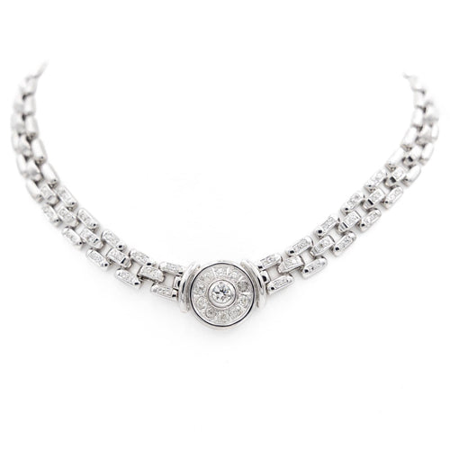 Collier Collier Grain de riz Or blanc Diamant 58 Facettes 2052872CN
