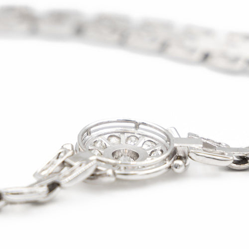 Collier Collier Grain de riz Or blanc Diamant 58 Facettes 2052872CN