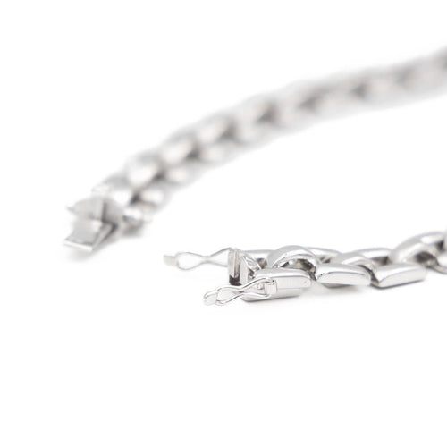 Collier Collier Grain de riz Or blanc Diamant 58 Facettes 2052872CN