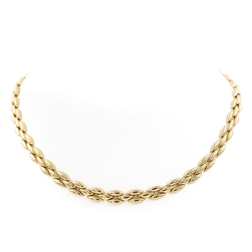 Collier Collier maille grain de riz en or jaune 18 carats 58 Facettes 2053029CN