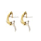 Boucles d'oreilles Damiani - Boucles d’oreilles clous en or jaune et diamants 58 Facettes 20545