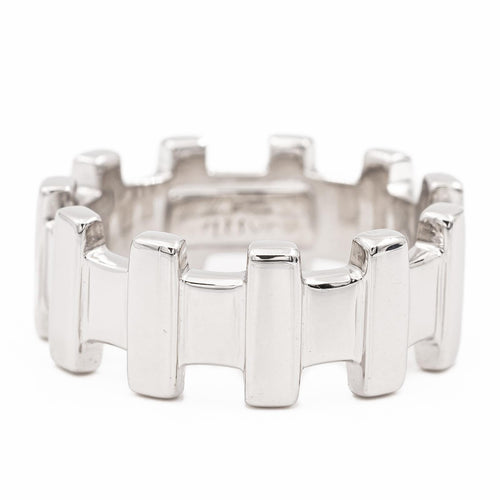 Bague 51 Zolotas - Bague alliance en or blanc 18 carats 58 Facettes 2057824CN