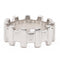 Bague 51 Zolotas - Bague alliance en or blanc 18 carats 58 Facettes 2057824CN