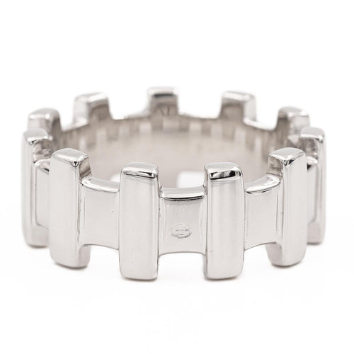 Bague 51 Zolotas Bague Alliance  Or blanc 58 Facettes 2057824CN